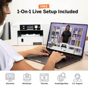 Sawgrass SG500 Sublimation Printer Bundle with SubliJet UHD Inks and TruePix Paper, Wi-Fi Enabled, White