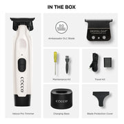 Cocco CVPT-matte grey Veloce Pro Trimmer-Pearl - PEARL WHITE Beauty Supply