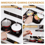 Wisairt XG2001 Pretend Play Kitchen Set Gold