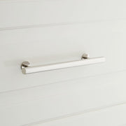 Signature Hardware SH55332PN Diehl 10 in. Adjustable Solid Brass Round Drawer Pull in Polished Nickel