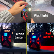 Eton Quest Hand Crank NOAA Weather Radio, All Band AM/FM Shortwave, Bluetooth Speaker, Solar and USB-C Charging, LED Flashlight, Ambient Light with SOS Alarm, Red and Black