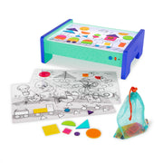 Battat BT1863 Shine Bright Plastic Lightbox 60 Shapes 3 Transparency Sheets, Toddler and Preschool Toys