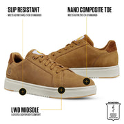Carhartt Detroit Nano Toe Leather Work Shoe, Brown, Size 11 M, FC2434-M