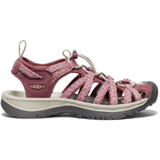 KEEN Whisper Women's Athletic Sandals, Closed Toe, Bungee Lace-Lock, Rose Brown/Peach Parfait, Size 8, 1028816