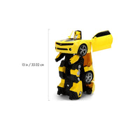 Jada Toys Transformers Bumblebee Converting RC Robot with Electronic Sounds, 11-Inch, Yellow