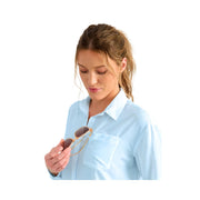 Huk Tide Point Oversized Long-Sleeve Shirt - Coastal Drift - M