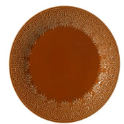The Pioneer Woman Vintage Lace 12-Piece Ceramic Dinnerware Set, Warm Linen, Stoneware CARAMEL