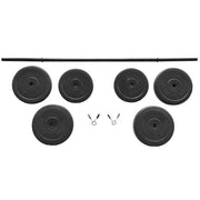 BalanceFrom VNL100 Vinyl Standard Weight Set in Black, 100 lbs.
