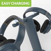 Avantree Dual Wireless Headphones for TV Watching with Charging Stand for Seniors, Black