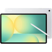 Samsung Galaxy Tab S10 FE+ Plus Tablet, 13.1-Inch IPS LCD Display, 128GB Storage, 8GB RAM, Exynos 1580 Processor, S Pen, Dual Speakers, IP68 Water-Resistant, Silver, SM-X620