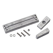 Quicksilver Aluminum Anode Kit, 3-Piece Corrosion Protection for Mercury 40-115hp Outboards, Includes Hardware, 8M0107546