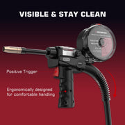 ARCCAPTAIN 10ft 150 Amp Spool Gun for Aluminum MIG Welding, Black, spool gun-27
