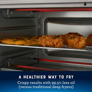 Oster 10 Function Air Fryer Oven Toaster Countertop Oven, 25L Capacity, Stainless Steel, 2210052