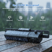 MHCABSR Solar-Powered Wireless Backup Camera Kit, 5-Inch 1080P Display, 5000mAh Battery, IP69K Waterproof, Universal Fit for Cars Trucks RVs Trailers