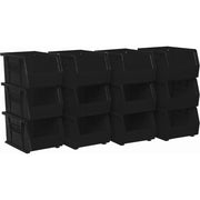 Akro-Mils 30237BLACK 30237 AkroBins Plastic Storage Bins,9-