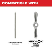 Milwaukee 49-57-5001 Tap Collet for Taps up to 1/2 & T Handle Bar