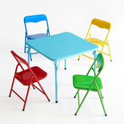Little Nest WK660587 5 Piece Blue Table And Chair Set