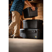 Plano Sportsmans Trunk Storage Box, 17-Gallon Lockable, Durable High-Impact Plastic, Stackable, Blaze Orange