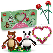 LEGO Hearts & Flowers Gift Set, 3 in 1 Building Toy Set, 661 Pieces, Multicolor, Ages 9+, 66817