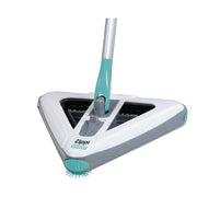 Intersell Ventures Zippi Sweeper Max Cordless Floor Sweeper, Lightweight, Triangular Design, Triple-Rotating Brush System, Removable Battery, Blue, ZIPSWMAX