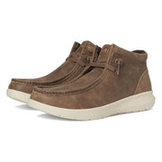 Ariat Hilo Mid Men's Casual Shoes, Brown Bomber, Moc Toe, Elasticized No-Tie Laces, Cushioned Insole, 4-Inch Shaft, 10063972