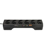 Motorola DLR 12-Pocket Multi Two-Way Radio Charger, 12 Charging Slots, 4 ft Power Cord, 100-240VAC, PMLN7136