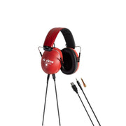 Vic Firth Bluetooth Isolation Over-Ear Headphones, Red, Wireless with 25dB Noise Reduction, 20-Hour Battery, VXHP0012