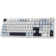 AULA 9509657 F99 Pro Wireless Mechanical Keyboard, Tri-Mode Bluetooth 2.4GHz USB-C, RGB Backlit, Blue/white