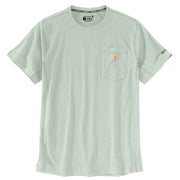 Carhartt Men's Force Relaxed Fit Midweight Short-Sleeve Pocket T-Shirt, Smoked Teal, X-Large Tall, 106652-GN8