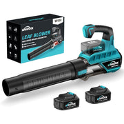 Teblint WHATOOK 20V Cordless Leaf Blower with 2 X 4.0Ah Batteries & Charger, Blushless Motor Electric Leaf Blowers