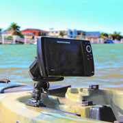 Railblaza Fish Finder Mount R-Lock R, Tilting Marine Electronics Accessory, Black UV Stabilized Fiberglass Reinforced Plastic, Compatible with Lowrance HOOK2 4x and 5x Models, 02-4142-11
