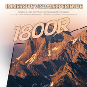 CRUA CR270QB 27 Inch FHD 100Hz Curved Monitor, 1080P 1800R 99% sRGB PC Computer Monitor, White 100Hz