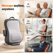 Vauloom Neck and Back Massager with Heat, 8-Node Shiatsu Deep Tissue Massage Cushion, Up and Down Rolling, Adjustable Intensity, Portable Shoulder Massager, Black, FE3310