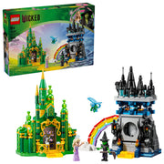 LEGO Wicked Emerald City & Kiamo Ko Castle Building Set, 860 Pieces, Includes Elphaba, Glinda, Flying Monkey Minifigure, Ages 9+