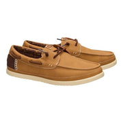 Heydude Harbor Lo Classic Men's Boat Shoes, Lightweight Slip-On Loafers, Bone Brown Multi, 45139-2LI