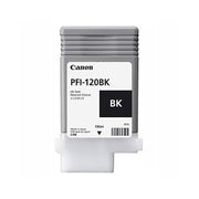 Canon PFI-120BK Black Ink Tank, Pigment-Based LUCIA TD Ink, 130ml Cartridge for imagePROGRAF TM-200 TM-205 TM-300 TM-305 Series, 2885C001