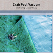 Seauto Crab Cordless Robotic Pool Cleaner with 3D Obstacle Avoidance, Smart Path Planning, 4500Pa Suction, 7800mAh Battery, Gray
