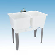 MUSTEE 36 in. x 34 in. Plastic Laundry Tub-22C