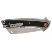 Buck Knives 744 Sovereign Folding Pocket Knife, 3 in 7Cr Stainless Steel Clip-Point Blade, Silver Handle, Removable Deep Carry Pocket Clip