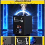 VIPQV 1Pc 700W Cold Spark Machine with 6.6-16.4FT Adjustable Height, Automatic Cleaning Function and Remote Control, Firework Machine for Party Wedding Celebration