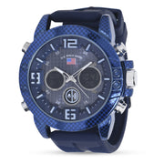 U.S. Polo Assn. US9765WM Adult Male Watch Analog and Digital in Blue Case