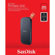 SanDisk SDSSDE30-480G-AW25 480GB Portable SSD, Black