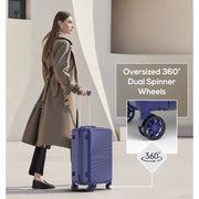 Joyway TR-008 Hard Side 5-Piece Set &TSA Lock, Blue