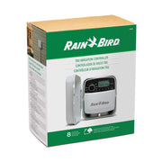 Rain Bird TRU8O Programmable 8 Zone Sprinkler Timer, Indoor Outdoor, WiFi Ready, Multi-Program, LED Display