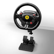 Thrustmaster T98 Ferrari 296 GTS Racing Wheel, 240 Rotation with Bungee Cord, Manettino Dial, Carbon Paddle Shifters, Black