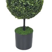 My Texas House Boxwood Easter Bunny Topiary, Green, 35 in, Plastic Pot