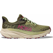 Hoka Challenger 7 Women's Trail Running Shoes, Forest Floor Beet Root, Medium Width, Mesh Upper, Rubber Outsole, 1134498-FBT