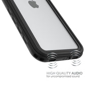 Body Glove Tidal Waterproof Phone Case, Slim Hard Shell with Built-In Screen Protector, Black with Clear Gloss Back, Compatible with iPhone 14 Pro Max, IP68 Certified, Drop Tested to 6ft, 1079002