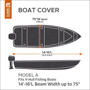 Classic Accessories Stellex Boat Cover - Blue - 14'-16' - 75