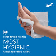 Kimberly-Clark Scott Essential C-Fold Paper Towels, Single-Ply, Built-in Absorbency Pockets, White, 10.13 x 13.15 in, 200 Sheets per Pack, 12 Packs